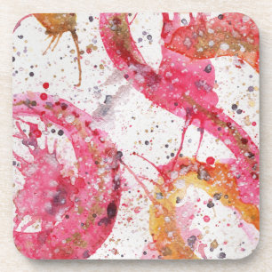 Dessous de verre abstraits aquarelle