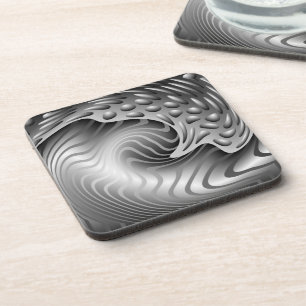 Dessous de verre abstraits de liège d'impression