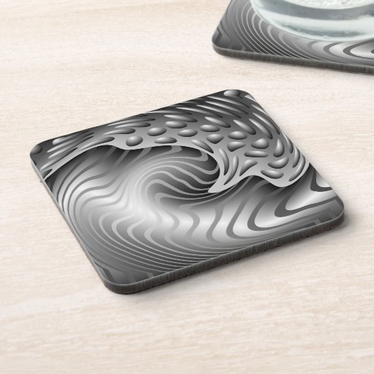 Dessous de verre abstraits de liège d'impression (Côté gauche)