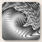 Dessous de verre abstraits de liège d'impression (Devant)