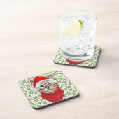 Dessous-de-verre Abyssinian Chat Ho Ho Ho Santa Hat Meowen Noël (Côté Droit)