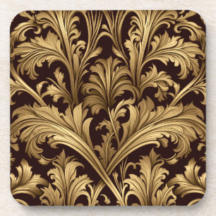 Dessous-de-verre Acanthus Feuille (Ancien Ton Or)