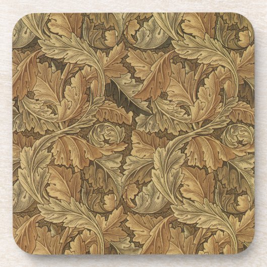 Dessous-de-verre Acanthus Feuilles de William Morris, Antique Texti (Devant)