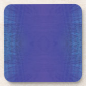 Dessous-de-verre Acceptation | Motif de Blue Indigo Violet Shibori (Devant)