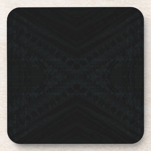 Dessous-de-verre Acceptation | Texture géométrique foncée (Devant)