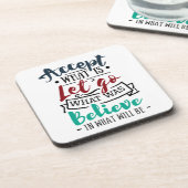 Dessous-de-verre Accepter Laisser Croire (Côté gauche)