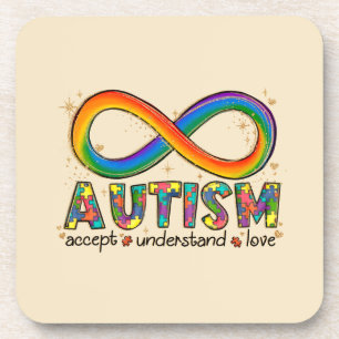 Dessous-de-verre Accepter l'amour comprendre - Infinity Sensibilisa