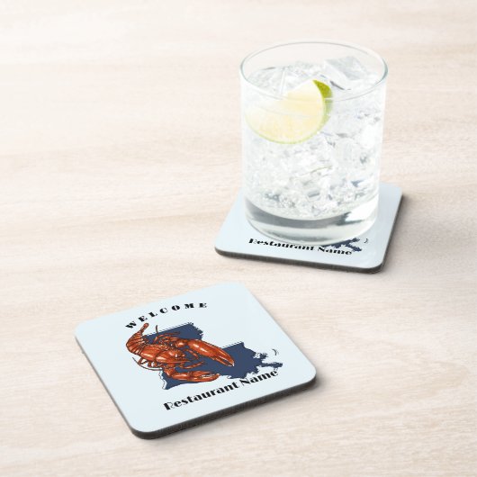 Dessous-de-verre Accueil moderne écrevisse rouge Louisiane nom pers (Côté Droit)
