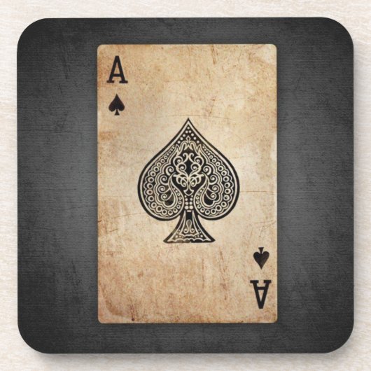 Dessous-de-verre Ace of spades (Devant)