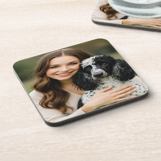 Dessous-de-verre Add Poddle Photo Personalize Customize (Côté gauche)