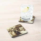 Dessous-de-verre Admis, 1853 (stylo et encre brune sur le papier) (Côté Droit)