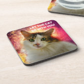 Dessous-de-verre Adorable Cute Calico Chat (Côté gauche)
