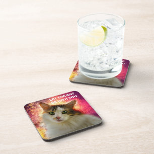 Dessous-de-verre Adorable Cute Calico Chat