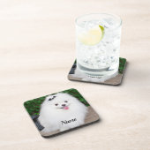 Dessous-de-verre Adorable Fluffy White Chien Chien Chien (Côté Droit)