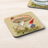 Dessous de verre adorables de champignon de gnome (Côté gauche)