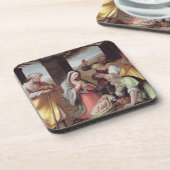 Dessous-de-verre Adoration des bergers, c.1500 (tempera sur la (Côté gauche)