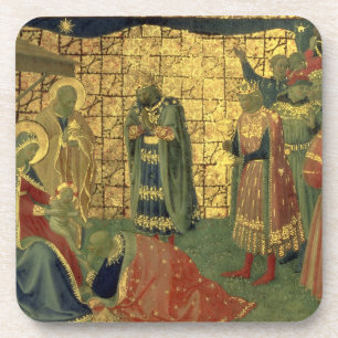 Dessous-de-verre Adoration des Magi, détail d'un carreau de