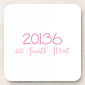 Dessous-de-verre Adresse personnalisée avec code postal (Devant)