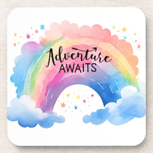Dessous-de-verre Adventure Await Rainbow (Devant)