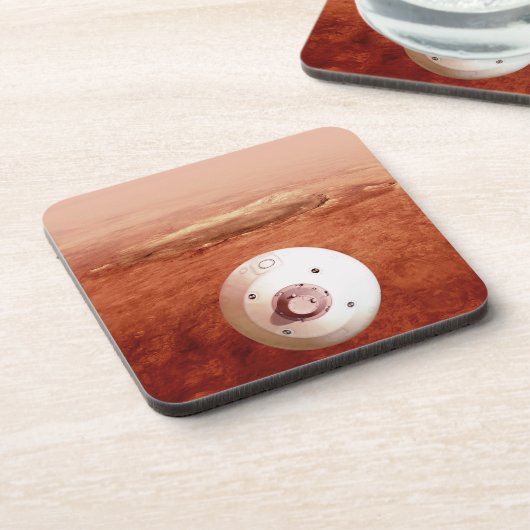 Dessous-de-verre Aérocoque Avec Perpersévérance Rover Descente Vers (Côté gauche)