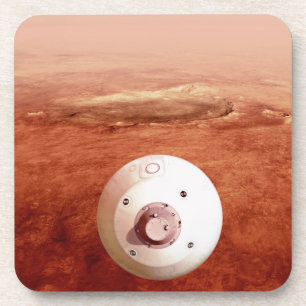 Dessous-de-verre Aérocoque Avec Perpersévérance Rover Descente Vers