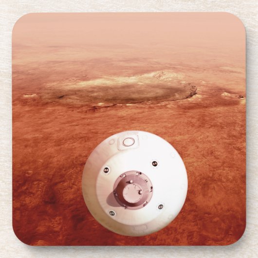 Dessous-de-verre Aérocoque Avec Perpersévérance Rover Descente Vers (Devant)