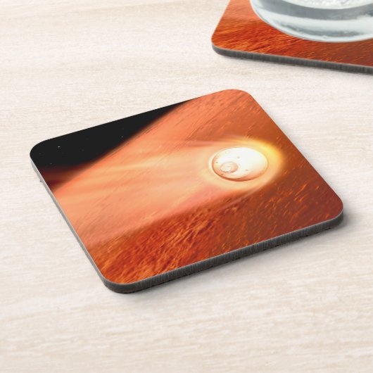 Dessous-de-verre Aérocoque Avec Perpersévérance Rover Descente Vers (Côté gauche)