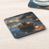 Dessous-de-verre Affenpinscher Festive Christmas Voyage (Côté gauche)