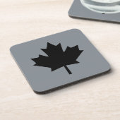 Dessous-de-verre Affichage de Canadian Black Maple Leaf (Côté gauche)