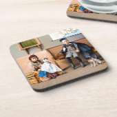 DESSOUS-DE-VERRE AFFICHE DE CHEMIN DE FER, 1898 (Côté gauche)