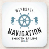 Dessous-de-verre Affiche de navigation de Windsail (Devant)