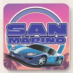 Dessous-de-verre Affiche de voyage de San Marino Sports