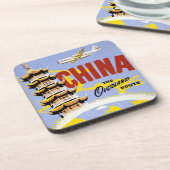 Dessous-de-verre Affiche de voyage pour Northwest Orient Airlines (Côté gauche)