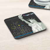 Dessous-de-verre Affiche De Voyage Pour Vol Northwest Airlines (Côté gauche)