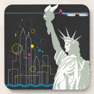 Dessous-de-verre Affiche De Voyage Pour Vol Northwest Airlines