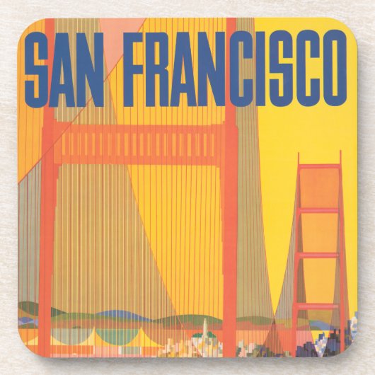 Dessous-de-verre Affiche De Voyage Pour Vol Twa À San Francisco (Devant)