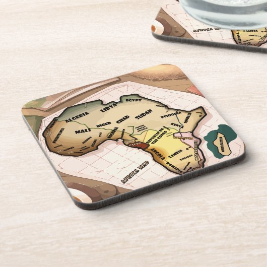 Dessous-de-verre Africa map (Côté gauche)