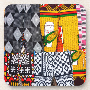 Dessous-de-verre Afrique, Angola, Benguela. Pantalon aux couleurs v