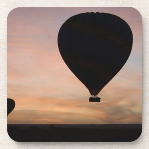 Dessous-de-verre Afrique, Kenya, Masai Mara. Deux ballons glissent
