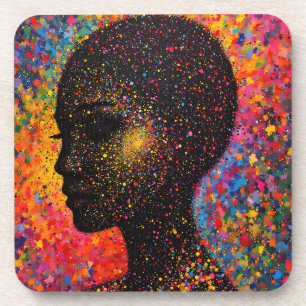 Dessous-de-verre Afro Nebula Whisper – Célébration de l'Histoire No