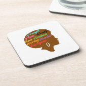 Dessous de verre Afro Strength (Côté gauche)