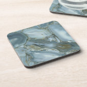 Dessous-de-verre Agate bleue (Côté gauche)
