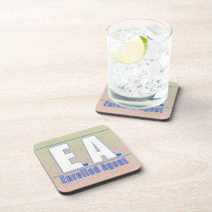 DESSOUS-DE-VERRE AGENT ENROULÉ EA LOGO1
