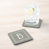 Dessous-de-verre Agritourisme moderne Monogramme À feuillage persis (Côté Droit)
