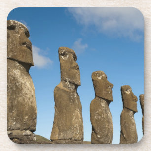Dessous-de-verre Ahu Akivi, Rapa Nui, Île de Pâques, Chili 2