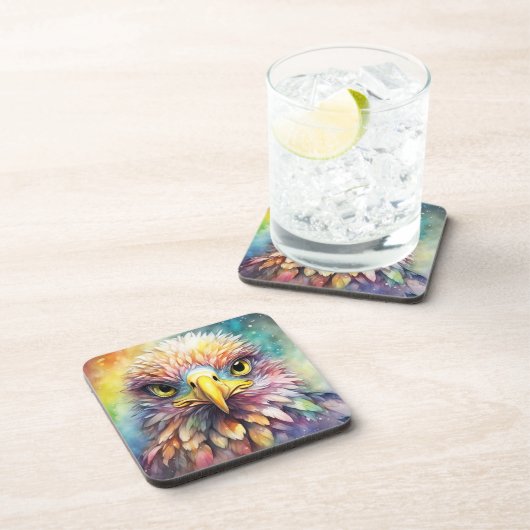 Dessous-de-verre Aigle arc-en-ciel 1 (Côté Droit)