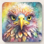 Dessous-de-verre Aigle arc-en-ciel 1 (Devant)