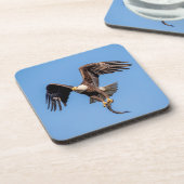 Dessous-de-verre Aigle Bald avec un poisson (Côté gauche)