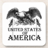 Dessous-de-verre Aigle de guerre vintage (Devant)