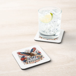 Dessous-de-verre Aigle des 250 ans de liberté 250e anniversaire Éta